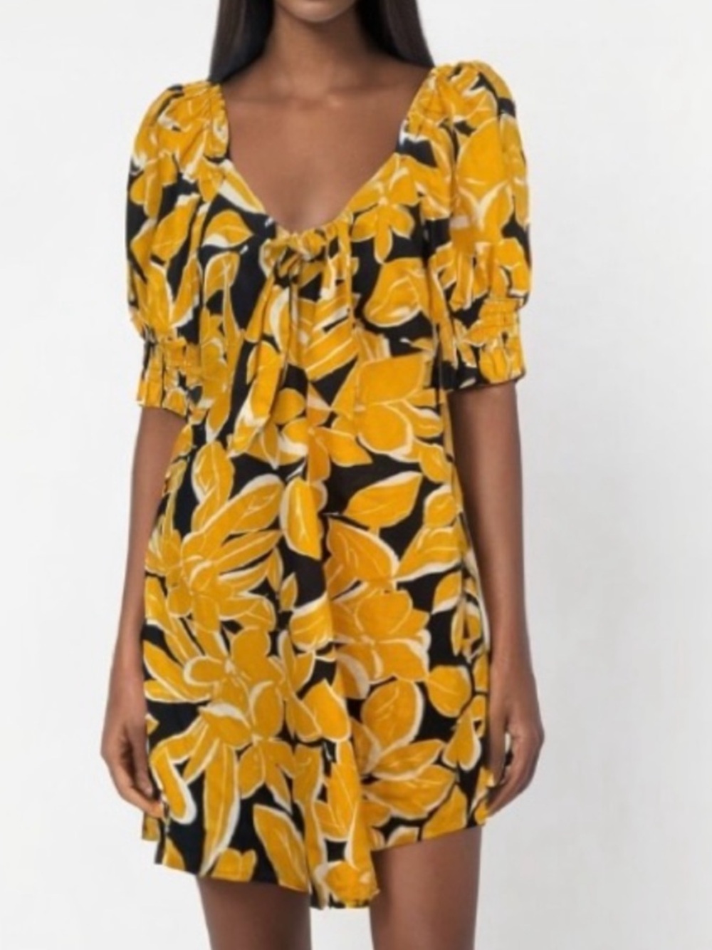 Who What Wear Linen Blend Knee Length Dress